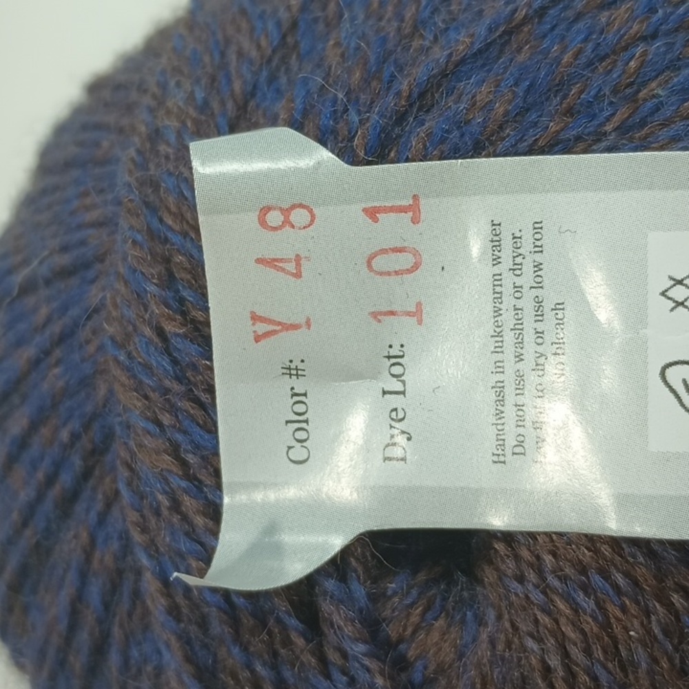 3/$15 Jojoland Melody Y48 Blue Brown Variegated 100% Wool 50g 200m 220yd 1 Skein - Picture 5 of 9